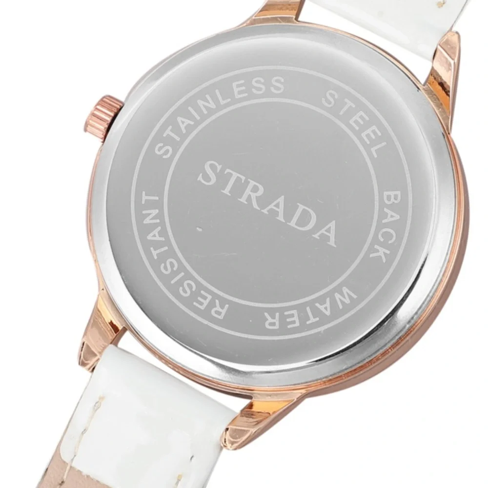 White Watch with White Austrian Crystals